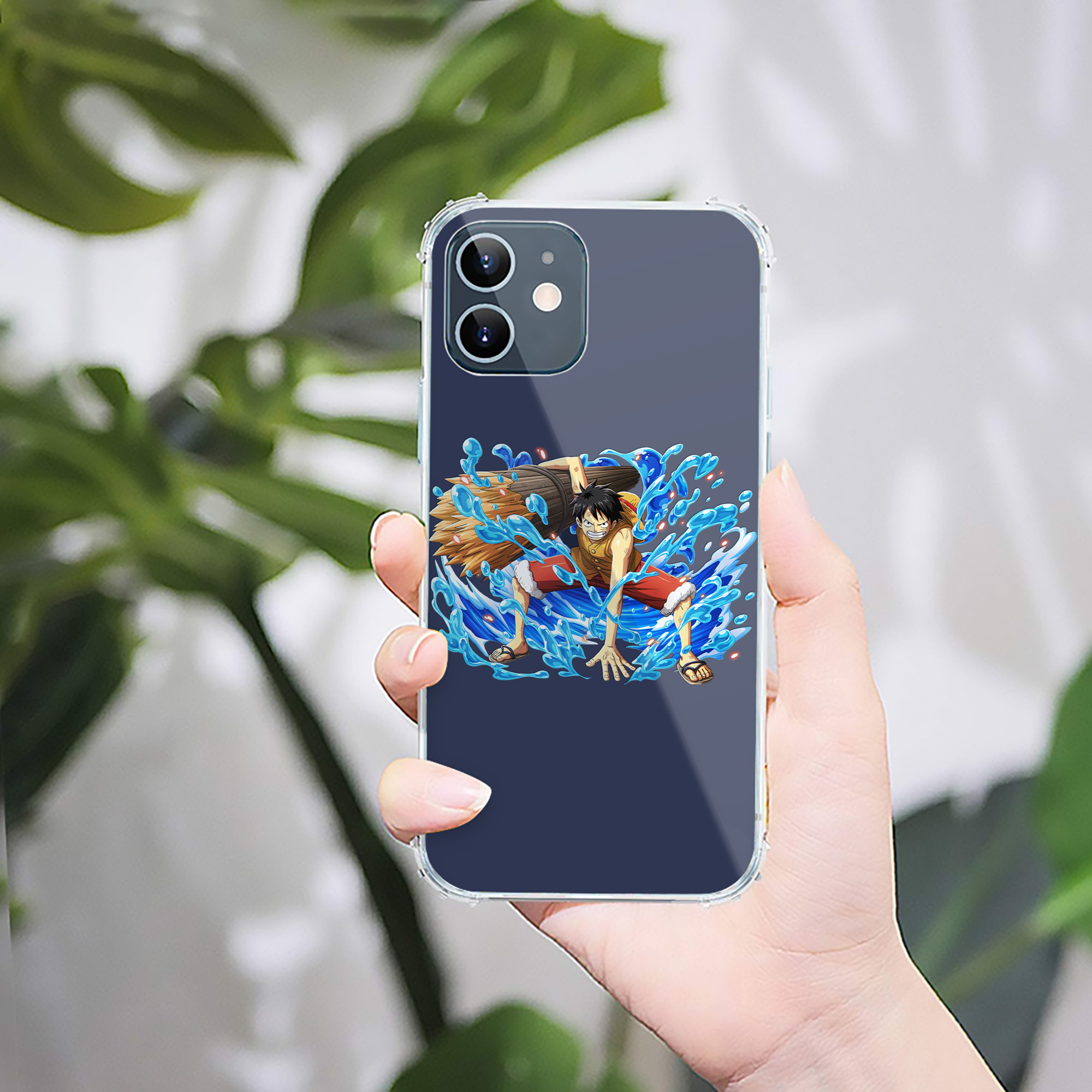 （画像用） ワンピース モンキー・D・ルフィ ONE PIECE Monkey D. Luffy 【iPhone 12シリーズ対応】透明スマホケース（クリアソフトケース）